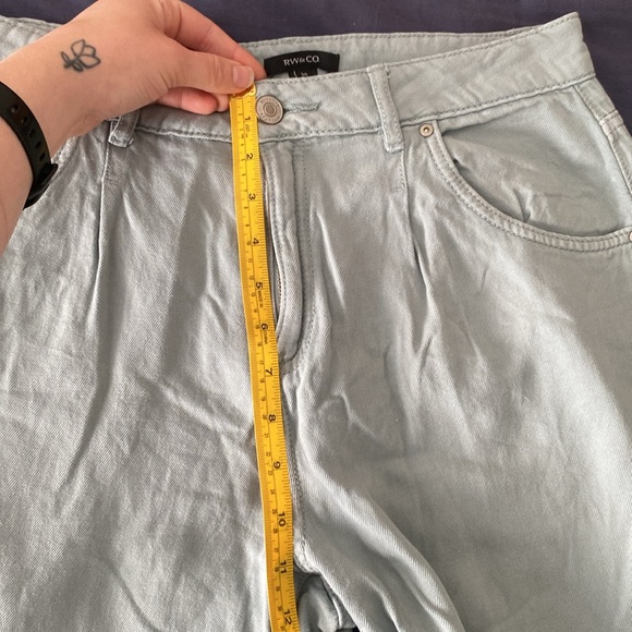 RW & Co. Light Blue Colored Women's Jeans - Size 30 - High Waist - Picture 9 of 10